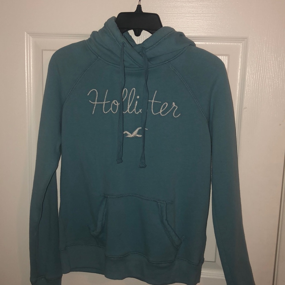 light blue hollister hoodie